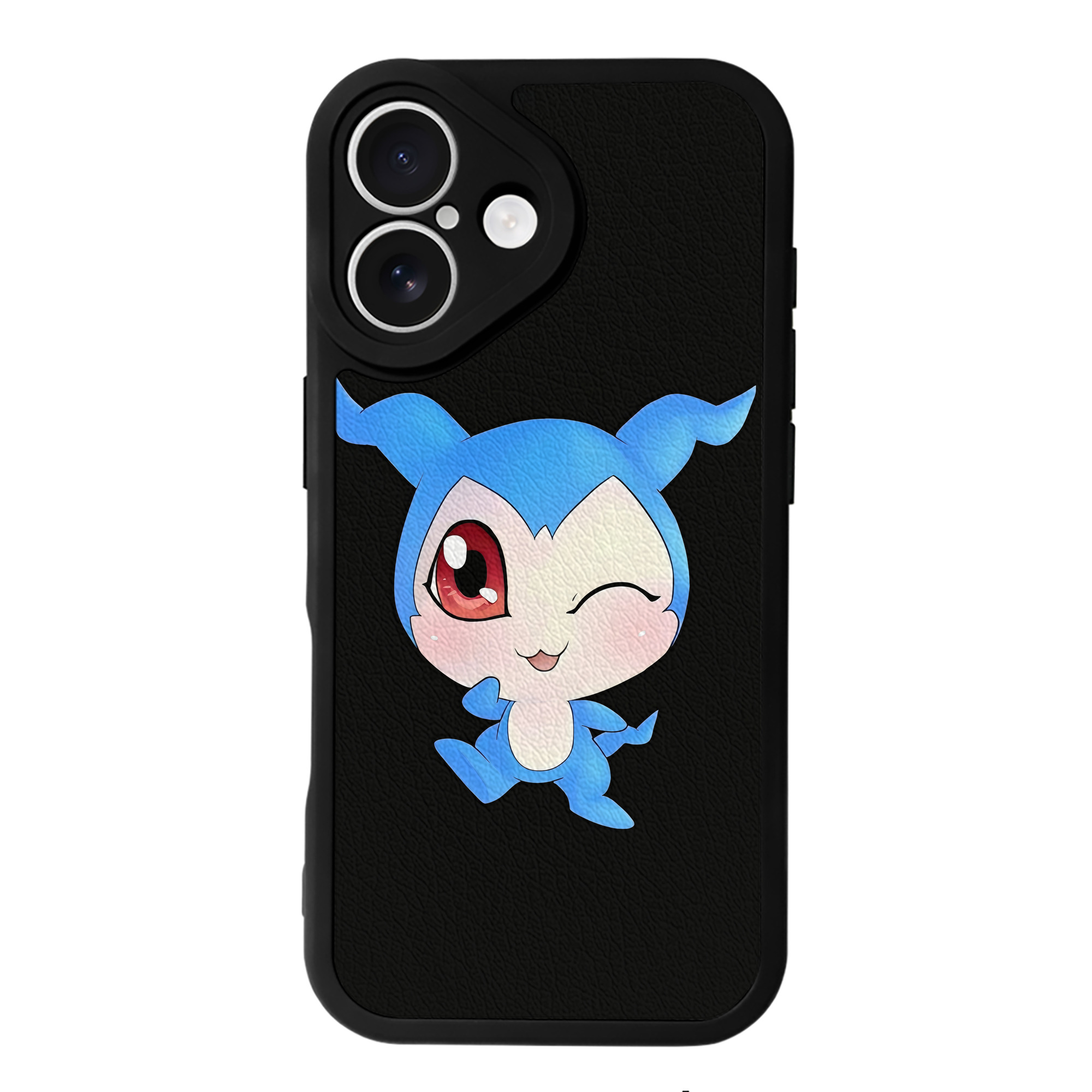 （画像用） Digimon デジタルモンスター/デジモン 【iPhone 16シリーズ対応】シリコンスマホケース（レザー調） 材質：シリコン